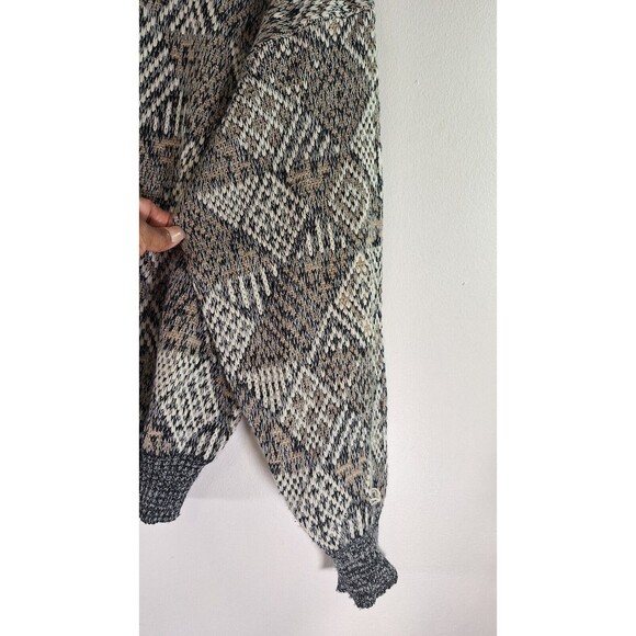 Vtg 90's MEGREGOR Cable knit Fisherman Sweater Men Sz M Grandpa Cosby Office - Picture 6 of 8